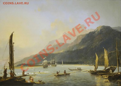 Монеты с ГОРАМИ (любых стран) - Hodges,_Resolution_and_Adventure_in_Matavai_Bay