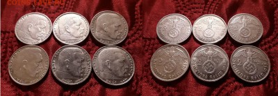 Германия. Лот из 6 монет 1937-1939 гг. До 21.03.19. - 20190315_203739