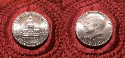 США. 50 центов 1976 г. Независимость. Серебро. До 21.03.19. - 20190315_205007