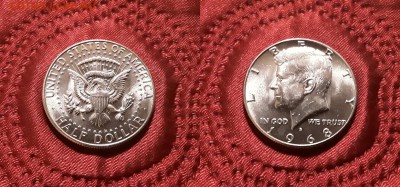 США. 50 центов 1968 г. Кеннеди. Серебро. До 21.03.19. - 20190315_205024