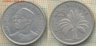 Гамбия 25 бутутов 1971 г., до 25.03.2019 г. 22.00 по Москве - Гамбия 25 бутутов 1971  5676