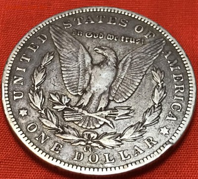 США 1 серебряный доллар "Морган" буква СС 1892 г Карсон сити - 6E8BEACA-E5F8-46C0-B06E-B64D6F37FF3B