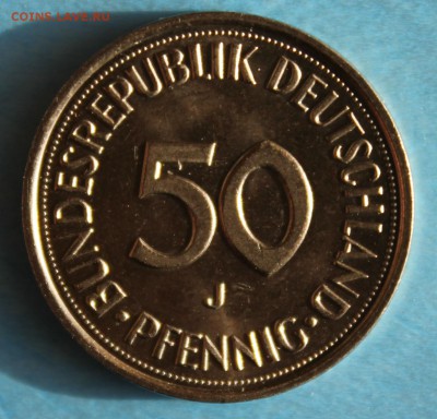 С РУБ.ФРГ 50 пфеннигов 1989г."J" UNC до 25.03 в 22-00 - IMG_6850.JPG