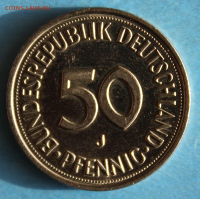 С РУБ.ФРГ 50 пфеннигов 1990г."J" UNC до 25.03 в 22-00 - IMG_6844.JPG