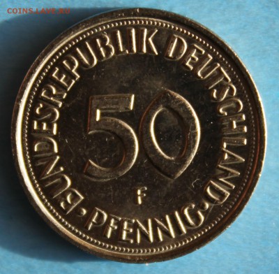 С РУБ.ФРГ 50 пфеннигов 1990г."F" UNC до 25.03 в 22-00 - IMG_6842.JPG