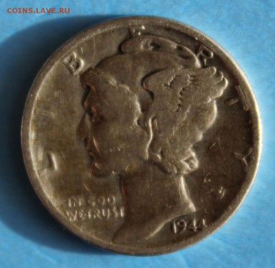 С РУБ. USA ONE DIME 1944г. МЕРКУРИ до 25.03 в 22-00 - IMG_6857.JPG