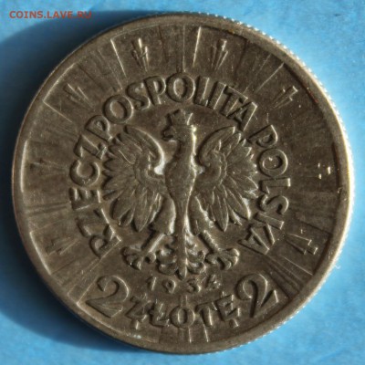 С РУБ. ПОЛЬША 2 злотых 1934г. ПИЛСУДСКИЙ до 25.03 в 22-00 - IMG_6860.JPG