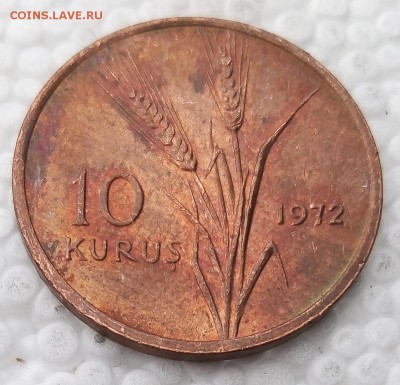 Турция 10 курушей 1972 ФАО до 23.03.19 - 23