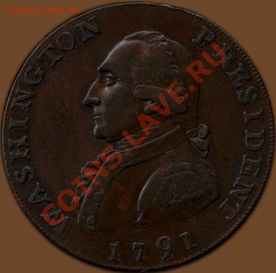washincton president one cent 1?91 - Baker-15