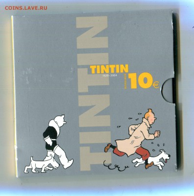 Бельгия.10 евро."TINTIN 75" 2004. 22.03 в 22.00 - img656
