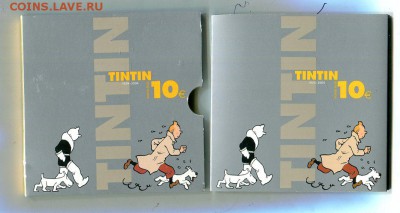 Бельгия.10 евро."TINTIN 75" 2004. 22.03 в 22.00 - img657