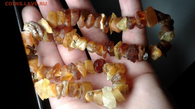 бусы браслет на резинке из янтаря до 22.03 - 20190225_205057