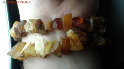 бусы браслет на резинке из янтаря до 22.03 - 20190225_205128