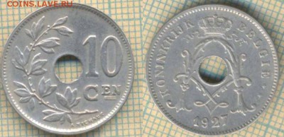 Бельгия 10 сантимов 1927 г., до 27.03.2019 г. 22.00 по Москв - Бельгия 10 с 1927  5703
