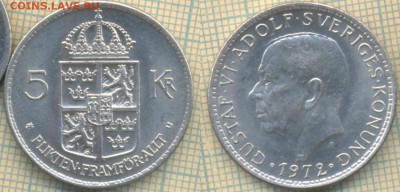 Швеция 5 крон 1972 г., до 27.03.2019 г. 22.00 по Москве - Швеция 5 крон 1972  5743
