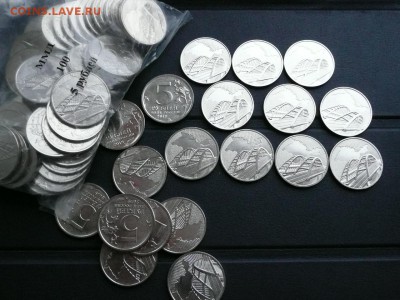 5 руб. 2019 Крымский мост. Лотами по 10 штук - 270 руб. - 2.JPG