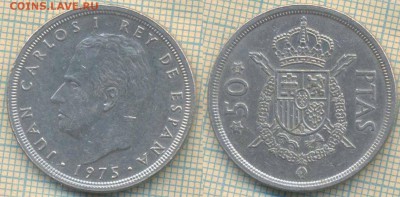 Испания 50 песет 1975(80) г., до 28.03.2019 г. 22.00 по Моск - Испания 50 песет 1975 4792