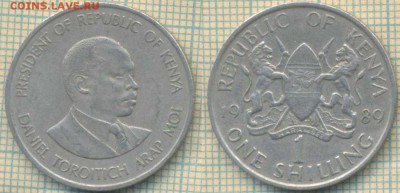 Кения 1 шиллинг 1989 г., до 28.03.2019 г. 22.00 по Москве - Кения 1 шиллинг 1989  4869