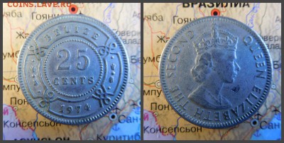 Белиз 25 центов, 1974 - 15