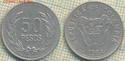 Колумбия 50 песо 1994 г., до 28.03.2019 г. 22.00 по Москве - Колумбия 50 песо 1994  5716