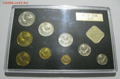 РЕДКИЙ годовой набор 1987 года. Черный. Федорин 166, 161. - ГД1987 (3).JPG