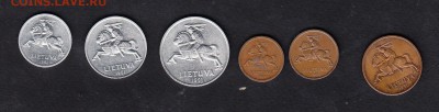 Литва 1991 1;2;5;10;20;50Ц - 17а
