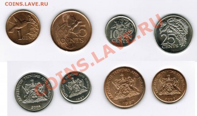 Иностранные монеты (подборки,экзотика, пруфы) - тринидад