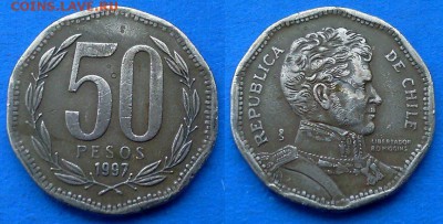 Чили - 50 песо 1997 года до 28.03 - Чили 50 песо 1997