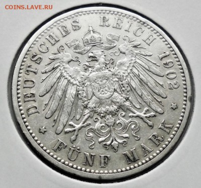 предпродажная оценка Баден 5 марок 1902,1904 - ek2