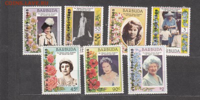 Барбуда 1985 королева Елизавета надпечатка 7м** - 8