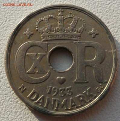 Монета 10 эре. 1933 год, Дания. - SAM_6779.JPG