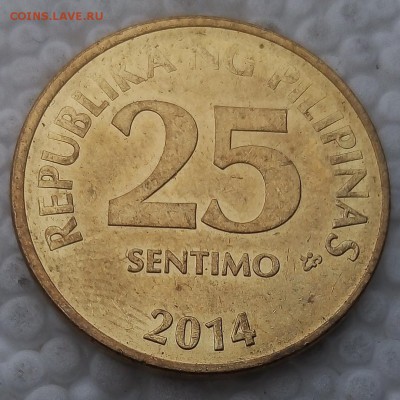 Филиппины 25 сентимо 2014 до 30.03.19 - 5