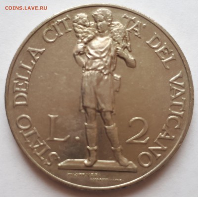 Ватикан 2 лиры 1935, тираж - 70 000 - 6