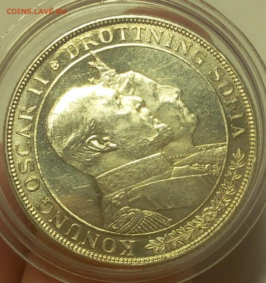 2 КРОНЫ 1907г Швеция (золотая свадьба) UNC до 27.03.19 - IMG_20100115_054014.JPG