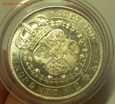 2 КРОНЫ 1907г Швеция (золотая свадьба) UNC до 27.03.19 - IMG_20100115_053906.JPG