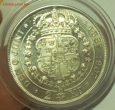 2 КРОНЫ 1907г Швеция (золотая свадьба) UNC до 27.03.19 - IMG_20100115_053920.JPG