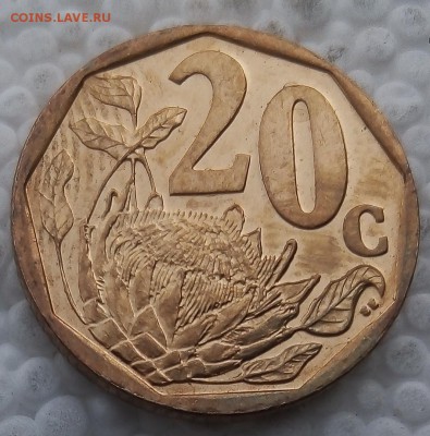 ЮАР 20 центов 2010 до 31.03.19 - 9