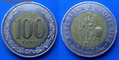 Албания - 100 леков 2000 года (БИМ) до 1.04 - Албания 100 леков 2000
