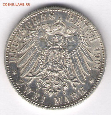 Германская империя 2 марки 1901, 200 лет Пруссии, до 31.03 - 25-1
