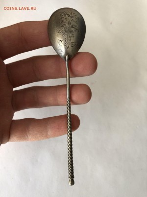 ЧАЙНАЯ СЕРЕБРЯНАЯ ЛОЖКА 875 ПРОБЫ 18 ГРАММ - 118228413 (1)