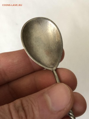 ЧАЙНАЯ СЕРЕБРЯНАЯ ЛОЖКА 875 ПРОБЫ 18 ГРАММ - 118228413 (2)