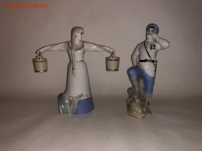 ГРИГОРИЙ И АКСИНЬЯ ТИХИЙ ДОН. КИСЛОВОДСКИЙ ФАРФОР РОССИЯ - 110852462