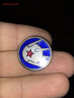 ЗНАЧОК ПЕРВЫЙ СПУТНИК ЗЕМЛИ ТЯЖЁЛЫЙ МЕТАЛЛ ПОСЕРЕБРЕННИЕ - 117393120 (4)