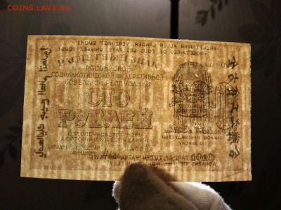 100 рублей 1919 года РСФСР - 313