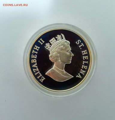 50 Пенсов О-ва Св.Елены 1995 Королева-мать.Proof.Серебро. - IMG_20190328_215630