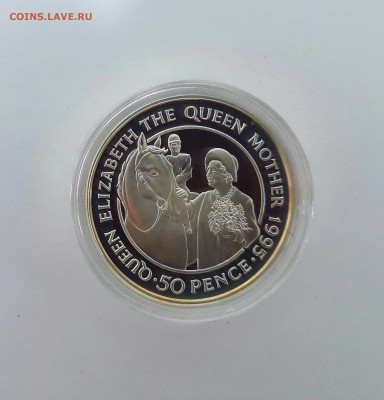 50 Пенсов О-ва Св.Елены 1995 Королева-мать.Proof.Серебро. - IMG_20190328_215620
