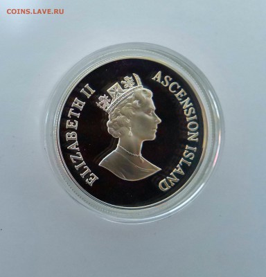 50 Пенсов О-в Вознесения 1995 Королева-мать.Proof.Серебро. - IMG_20190328_215655