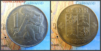 Чехословакия 1 крона, 1992 - 7