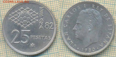 Испания 25 песет 1980 г. , до 04.04.2019 г. 22.00 по Москве - Испания 25 песет 1980  5852
