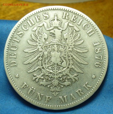 5 марок 1876 года Пруссия С 200 руб До 02.04.19 в 22.00 МСК - P1500654.JPG
